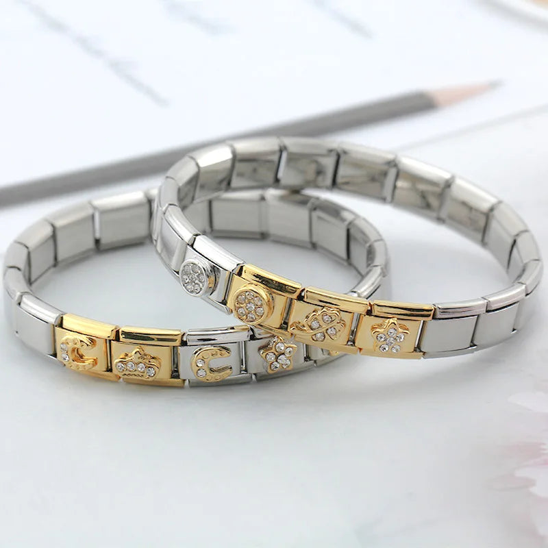 Golden Crown with CZ - Gold Charm