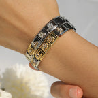 Golden Round with CZ - Gold Charm