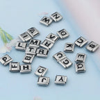 Black Letter G - Silver Charm