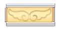 Angle Wing - Silver Bar Charm