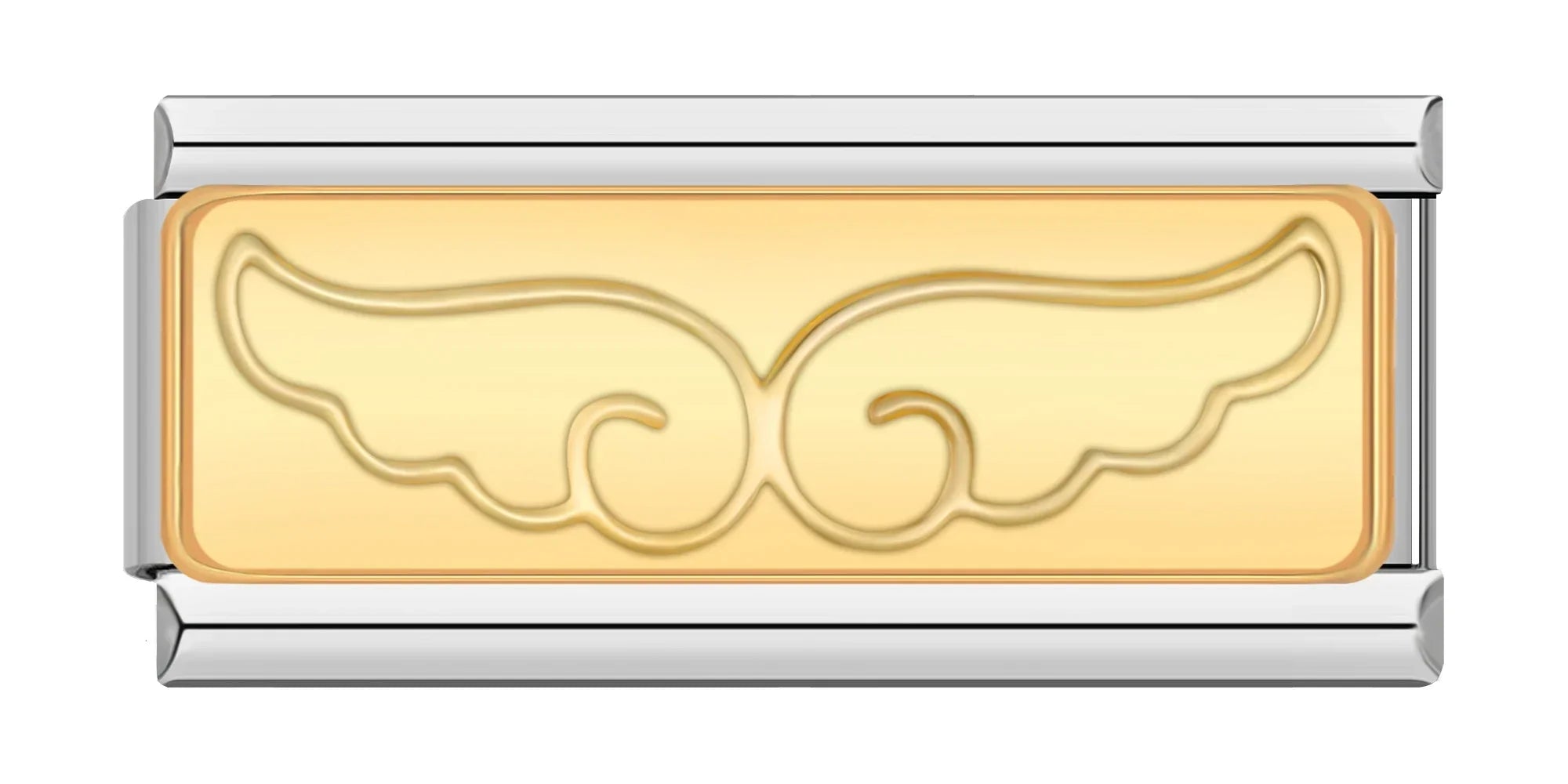 Angle Wing - Silver Bar Charm