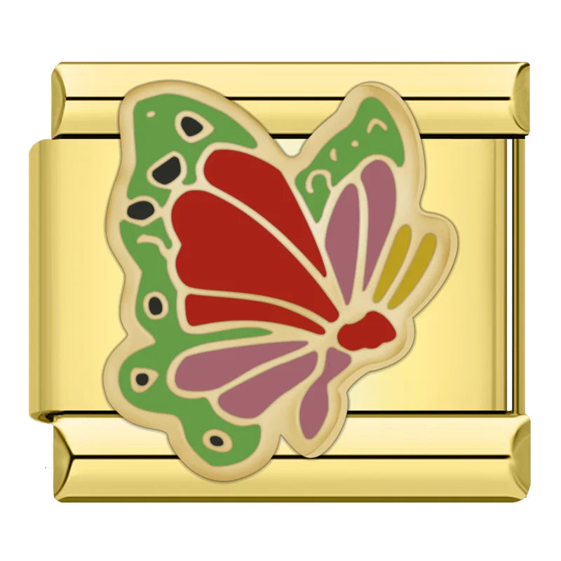 Spring Butterfly - Gold Charm