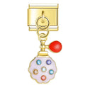 Sweet Perfume with CZ - Gold Pendant Charm