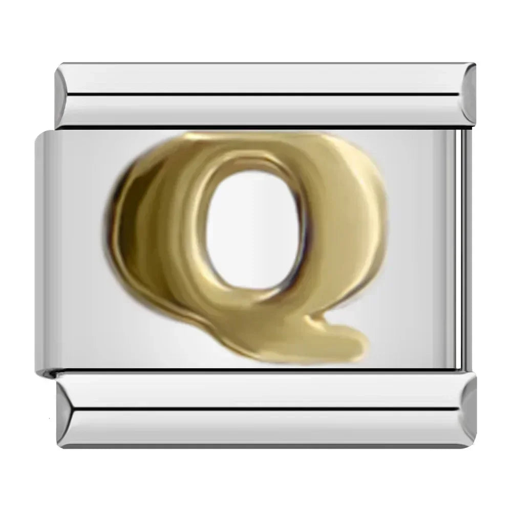 Golden letter Q
