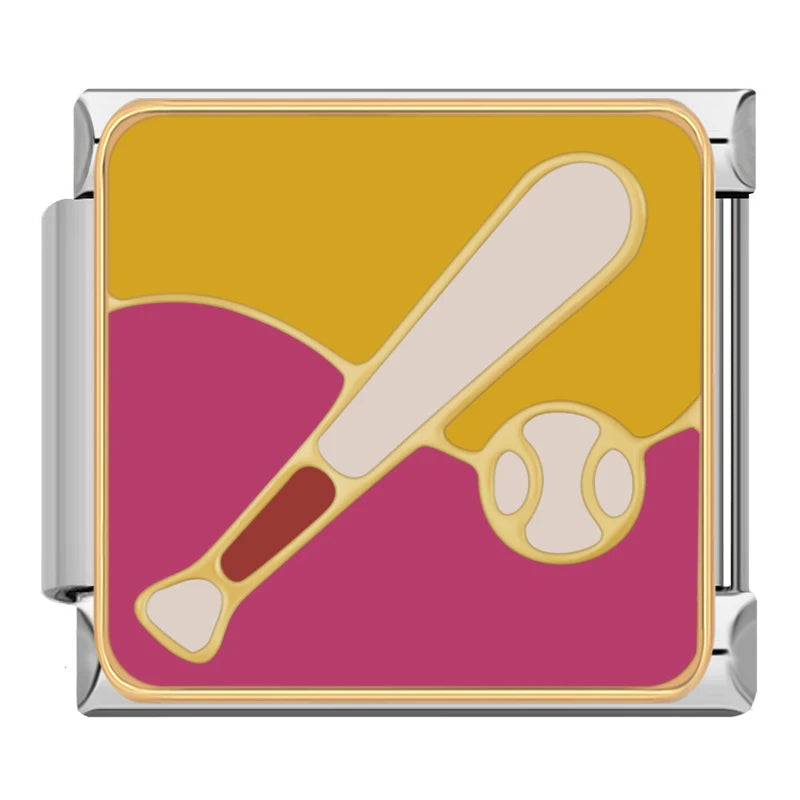 Baseball Bat & Ball - Silver Charm