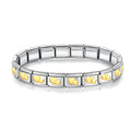 Classic Italian Bracelet with Double Heart
