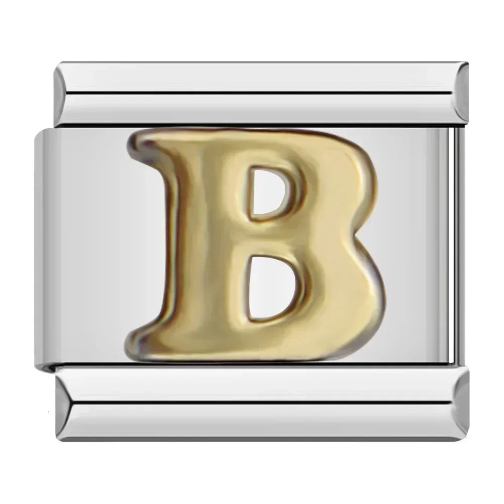 Golden letter B