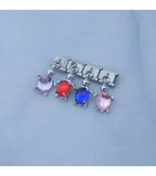 Lovely Deep Blue Turtle - Silver Pendant Charm