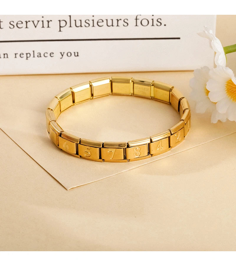 Golden Number 3 - Gold Charm