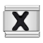 Black Letter Z - Silver Charm