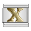 Golden letter X