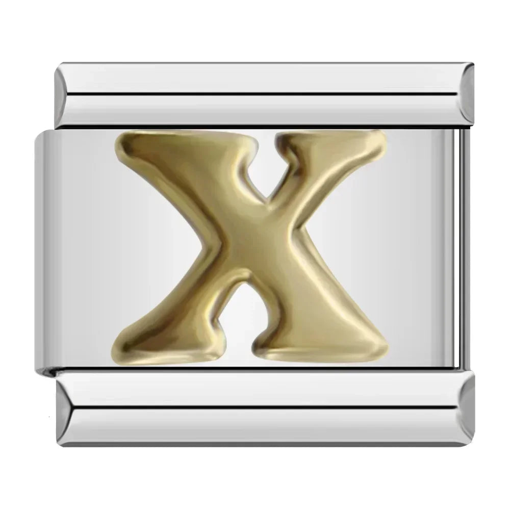 Golden letter X