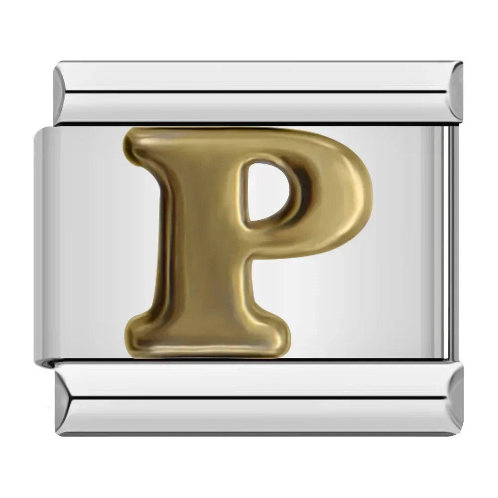 Golden Letter P