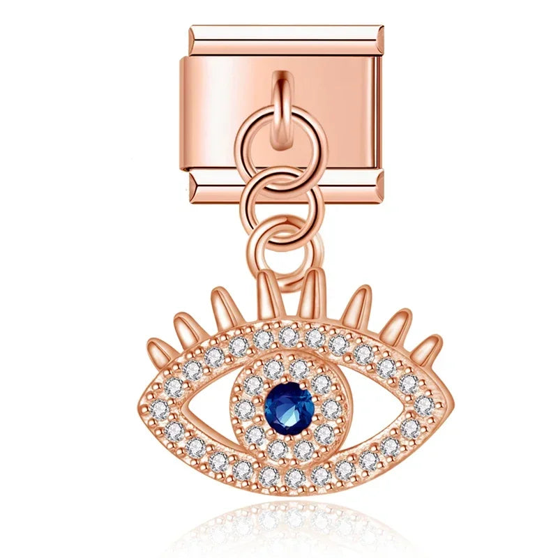 Attractive Blue Eye with CZ