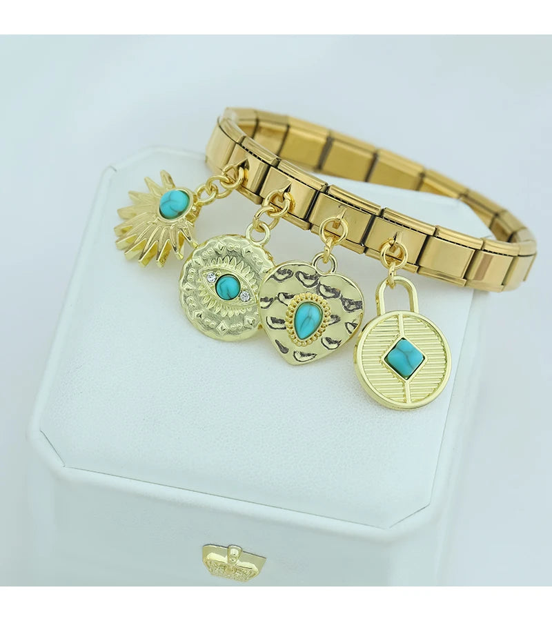 Celestial Eye Coin – Gold Pendant Charm