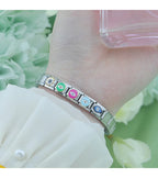 Magenta Round Eye Charm