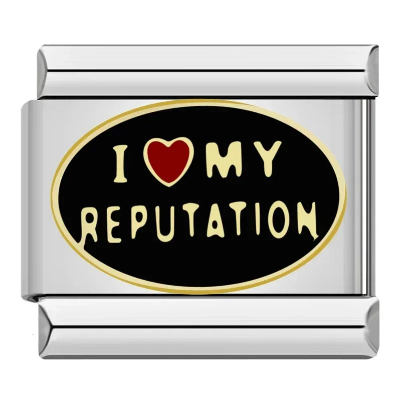 I Love my Reputation charm
