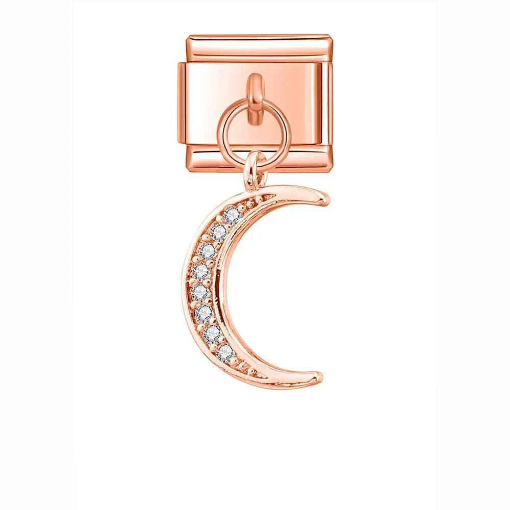 Crescent Moon with CZ