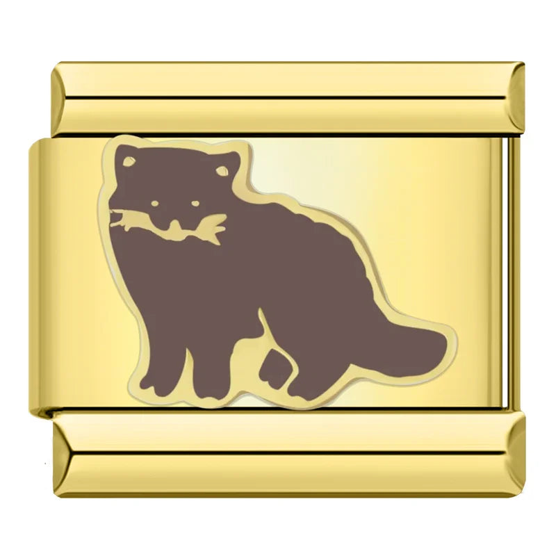 Black Fox - Gold Charm
