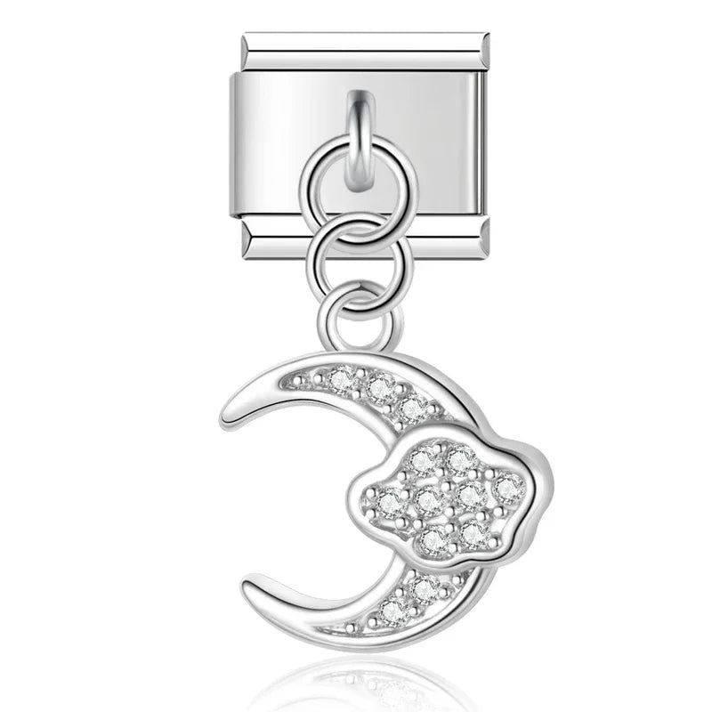 Crescent Moon and Cloud with CZ