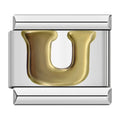Golden letter U
