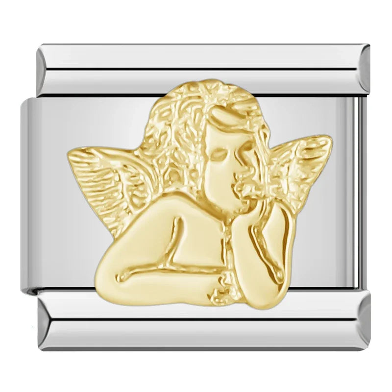 Dreaming Angel - Silver Charm