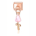 Rose Soft Pink Tulip Flower Charm