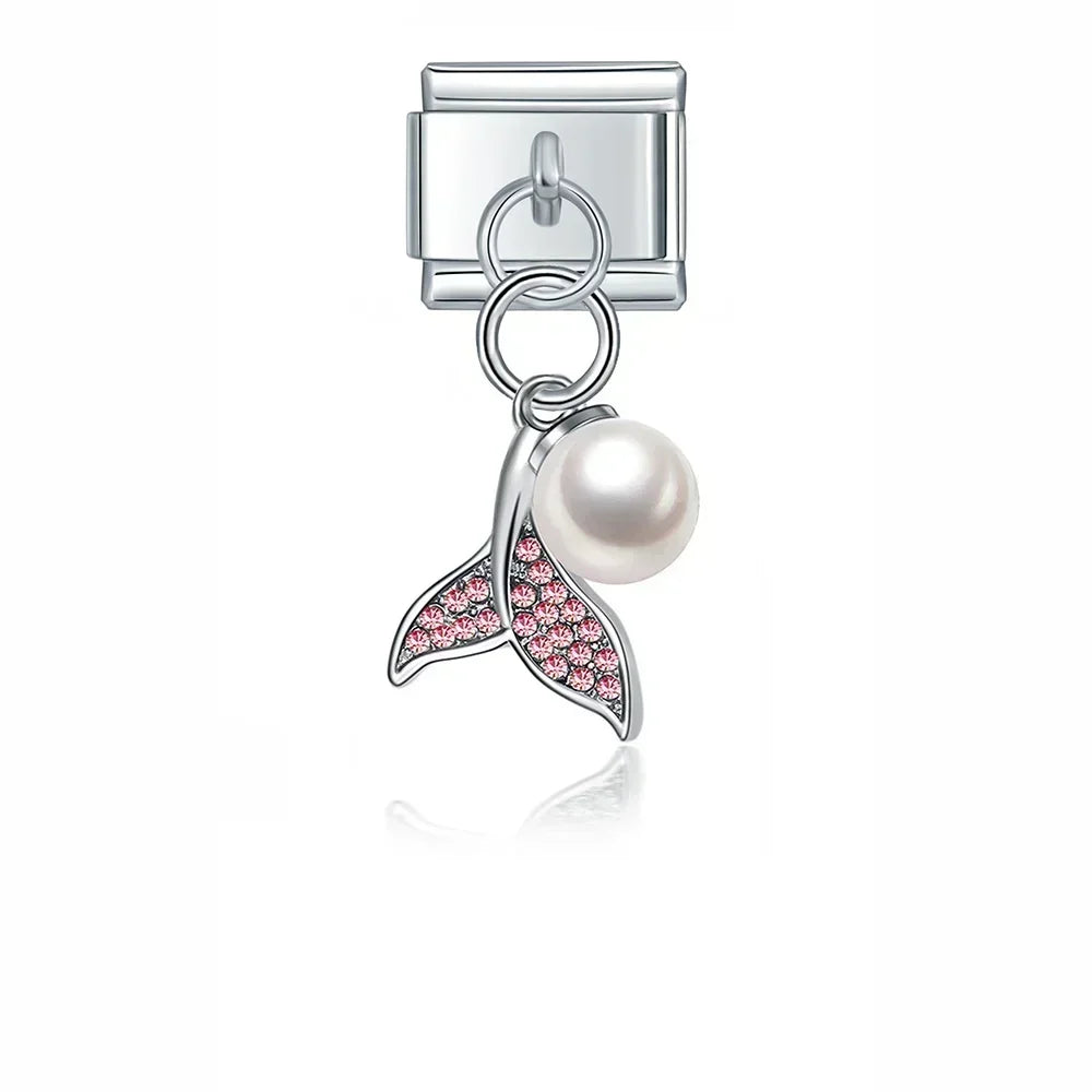 Pink Mermaid Tail and Pearl