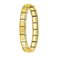 Classic gold Italian bracelet with Hearts