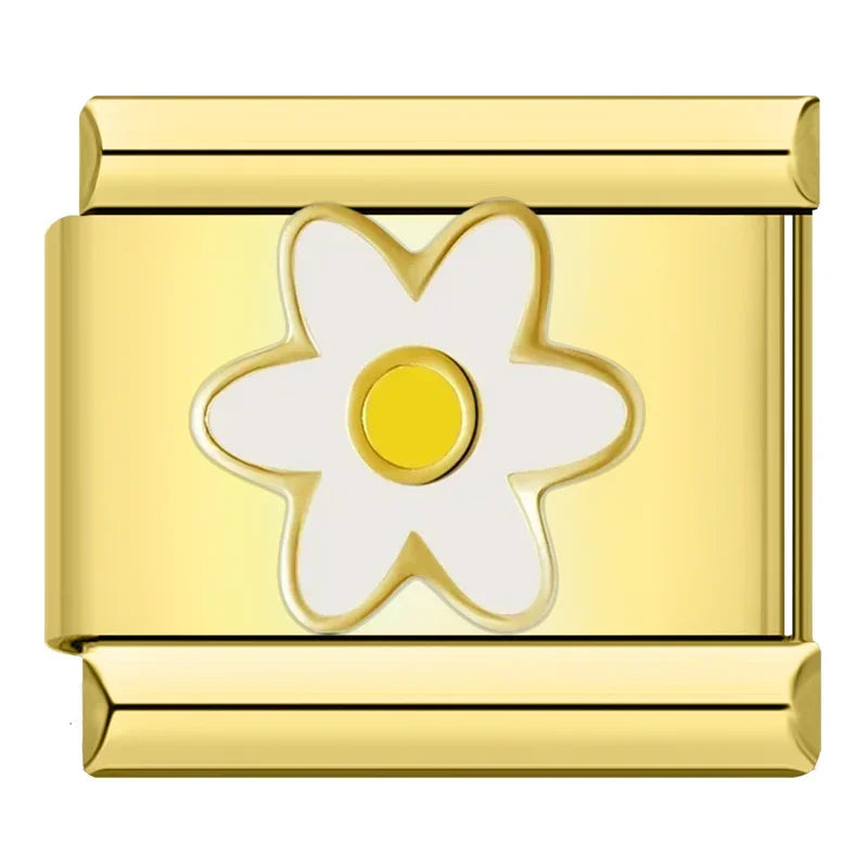 White Flower Charm