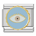 Blue Round Eye Charm