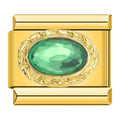 Royal Emerald Resin - Gold Charm