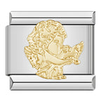 Angel with Dove - Silver Charm