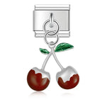 Dark Red Silver Cherry
