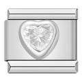 White Shiny Romantic Heart