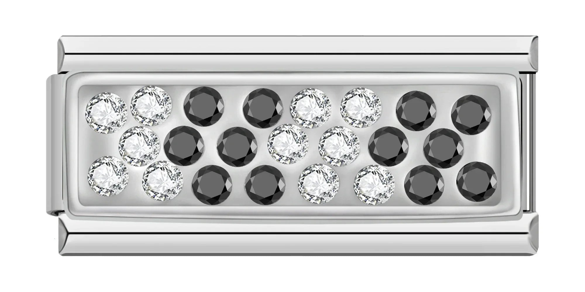 Monochrome Mix – Silver Bar Charm
