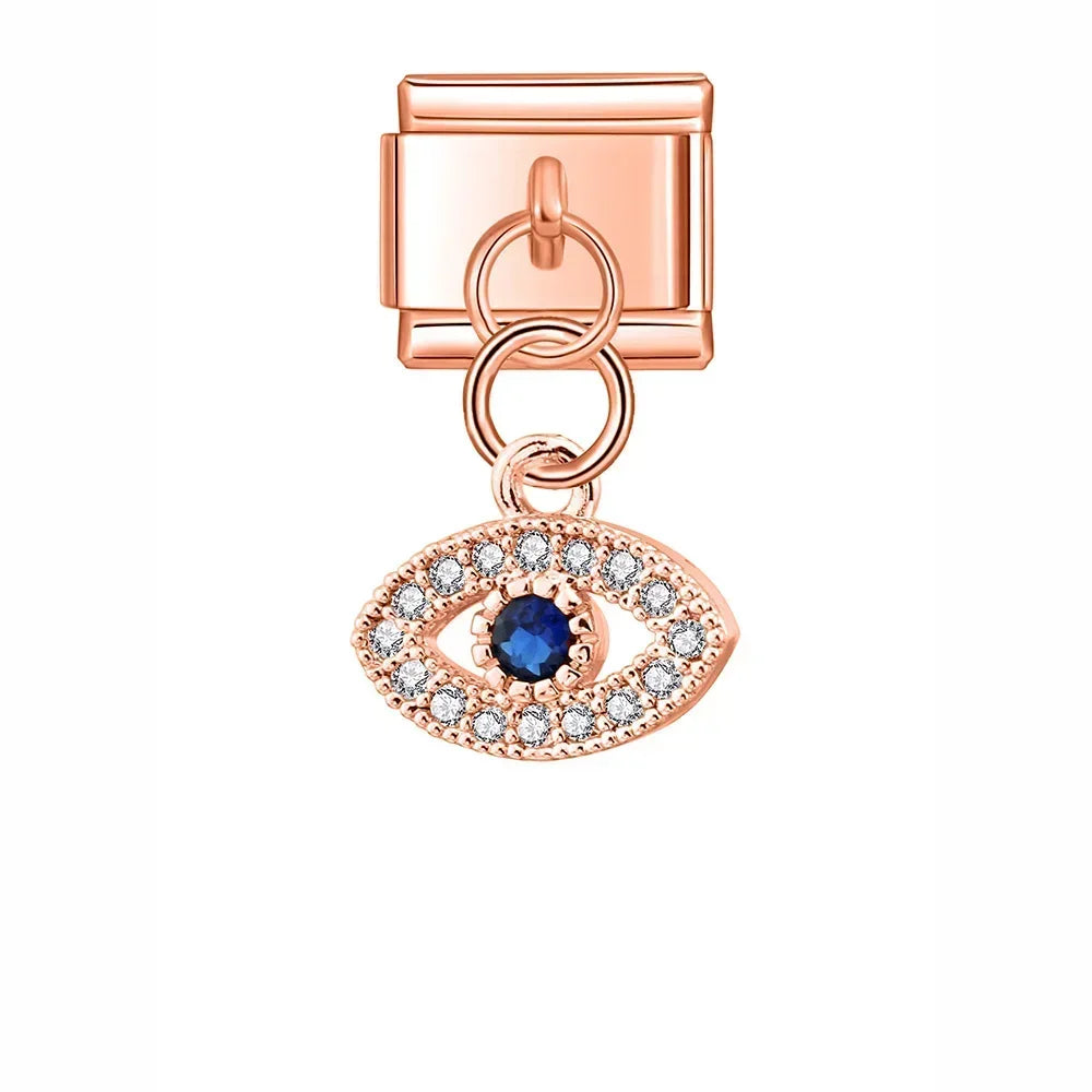 Sparkling Blue Eye with CZ
