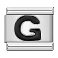 Black Letter G - Silver Charm