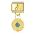 Fortune Circle – Gold Pendant Charm
