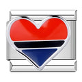 Colored Striped Heart