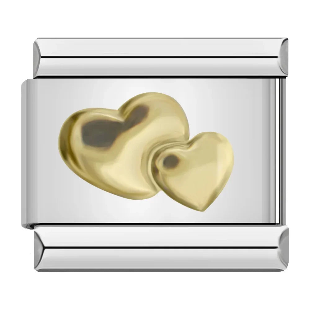 Golden Double Heart