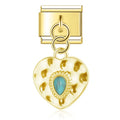 Sacred Heart – Gold Pendant Charm
