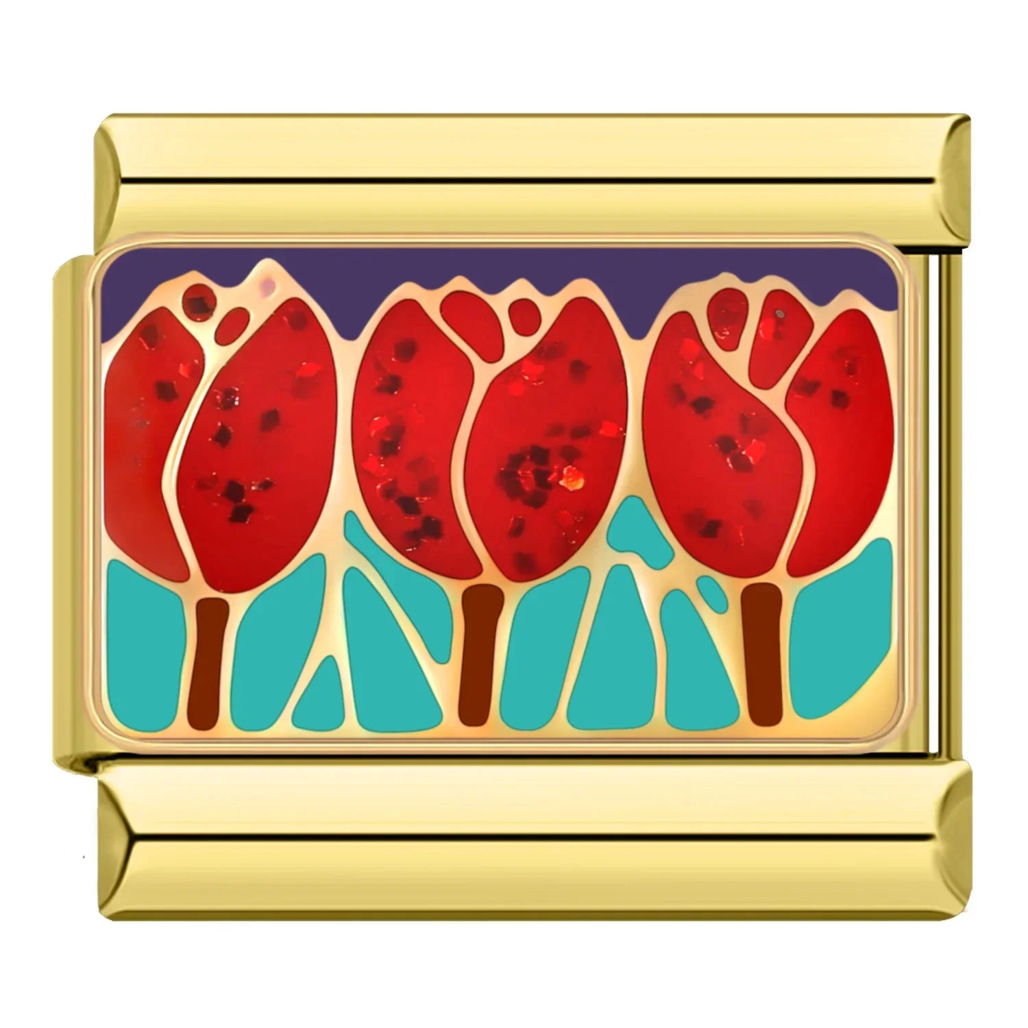 Sparkling Red Tulips