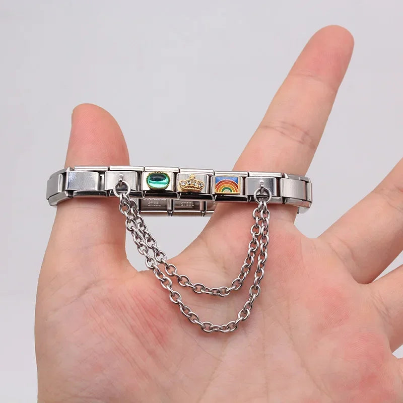 Double Layer Silver Chain