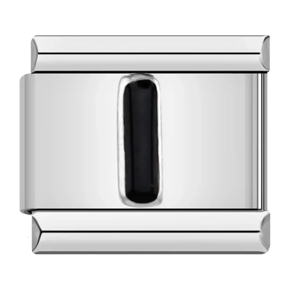 Black Letter I - Silver Charm