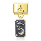 Stargazer Moon – Gold Pendant Charm