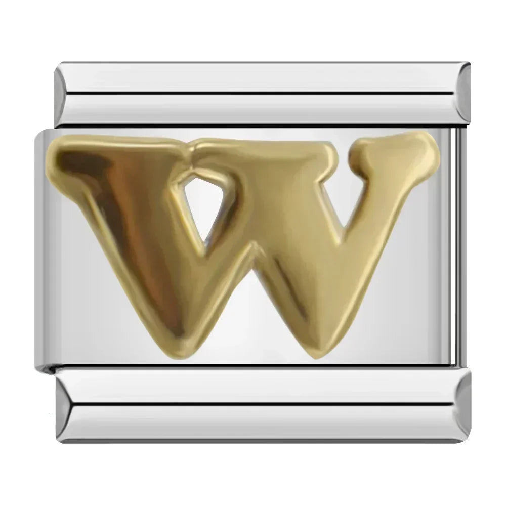 Golden letter W