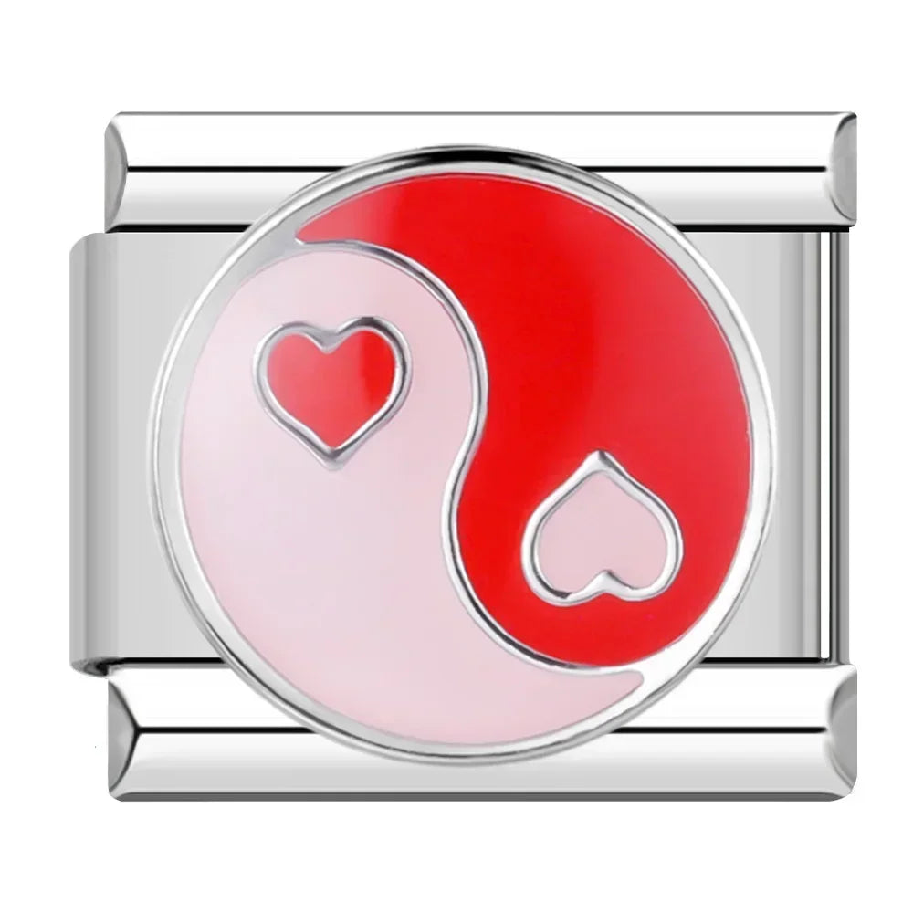 Pink Yin-Yang circle