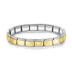 Classic Italian Bracelet with Combined Original Colors and Hearts