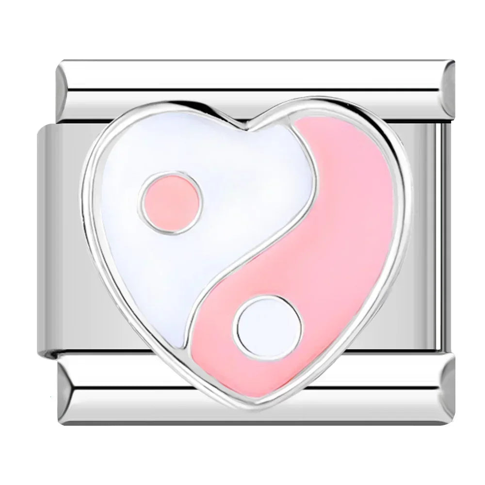 Pink Yin-Yang Heart
